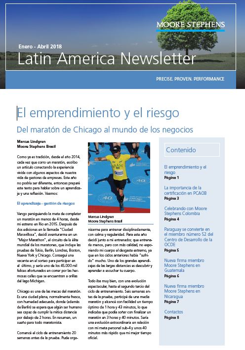 MSLA Newsletter Enero-Abril 2018